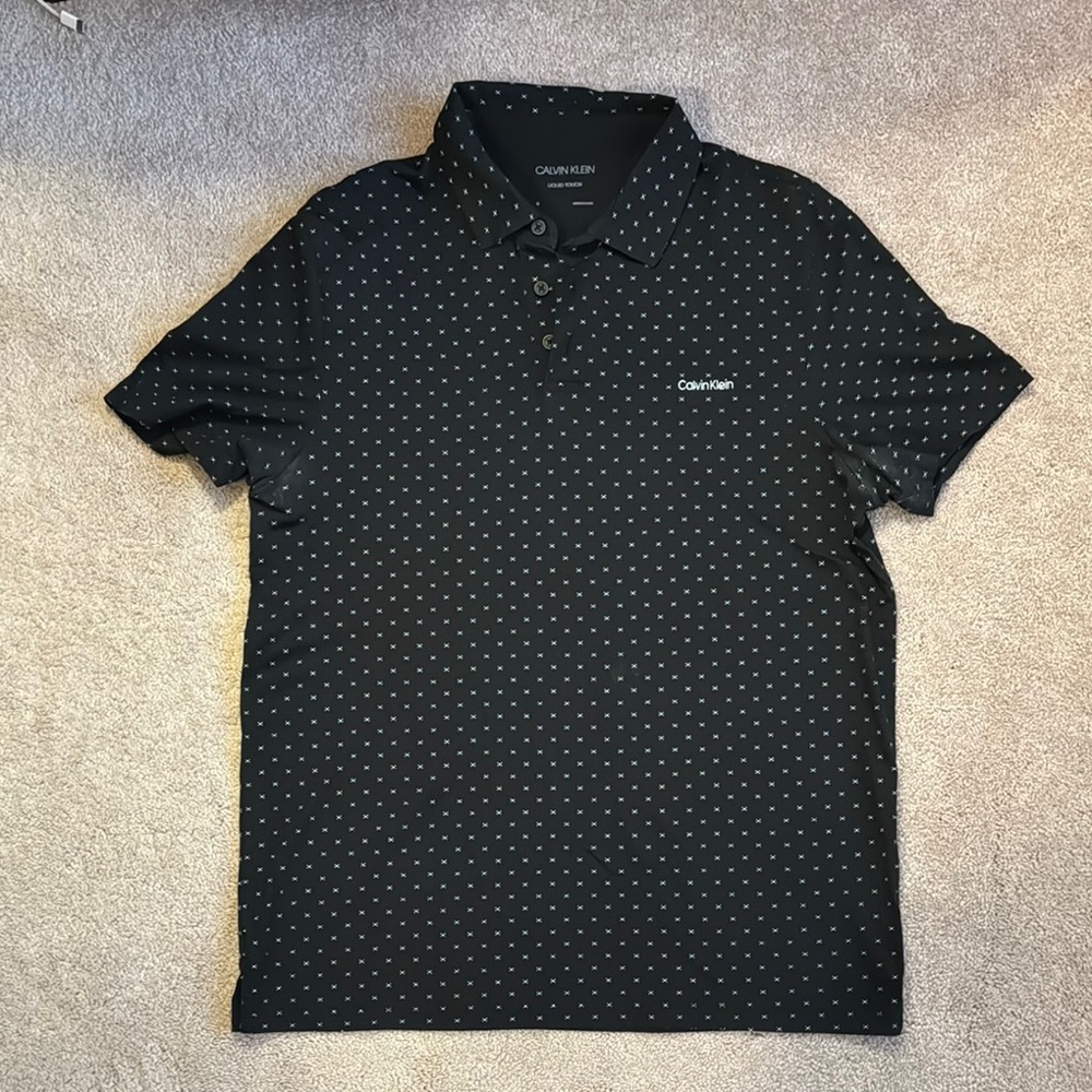 Calvin Klein Men's Black Polo Shirt